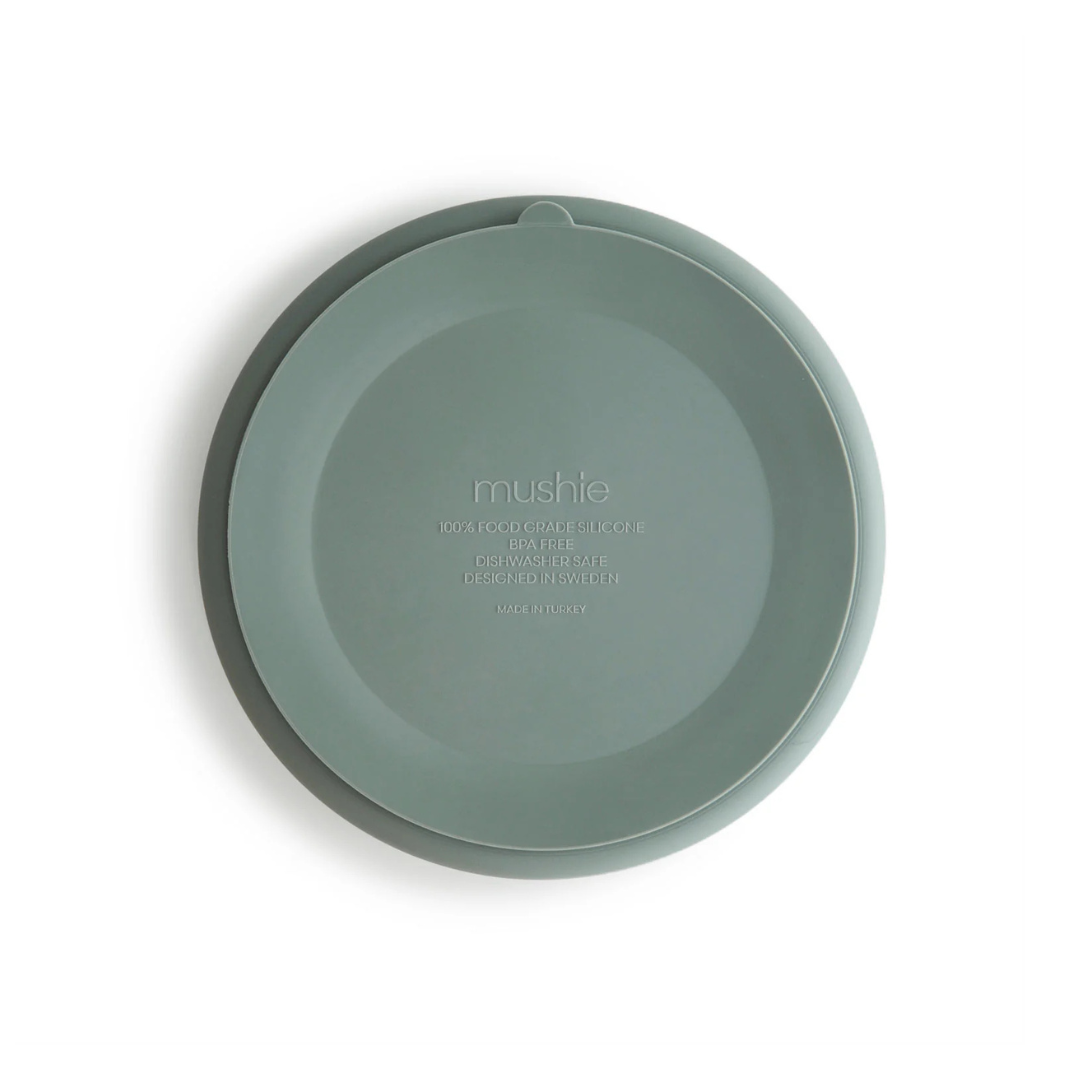 Plato de Silicona con Succión - Cambridge Blue | Mushie