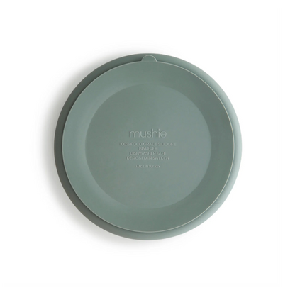 Plato de Silicona con Succión - Cambridge Blue | Mushie