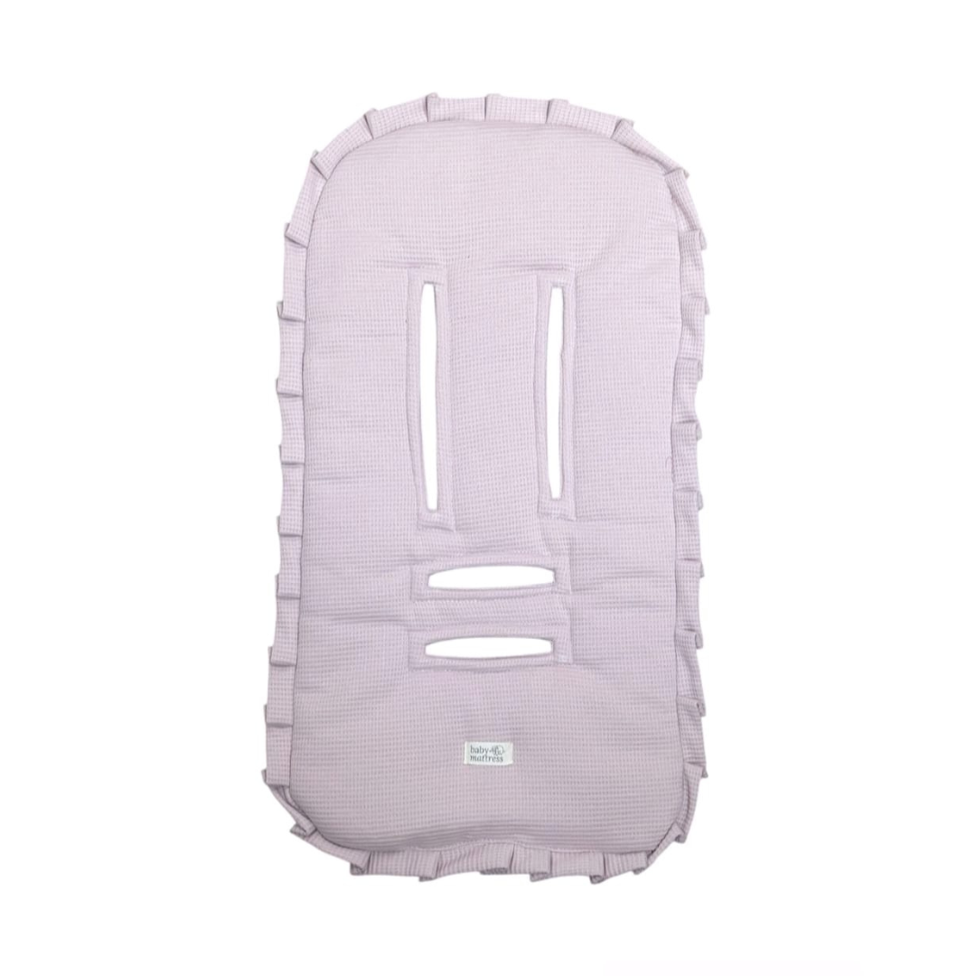 Protector Acolchado para Coche - Rosa Waffle | Baby Mattress
