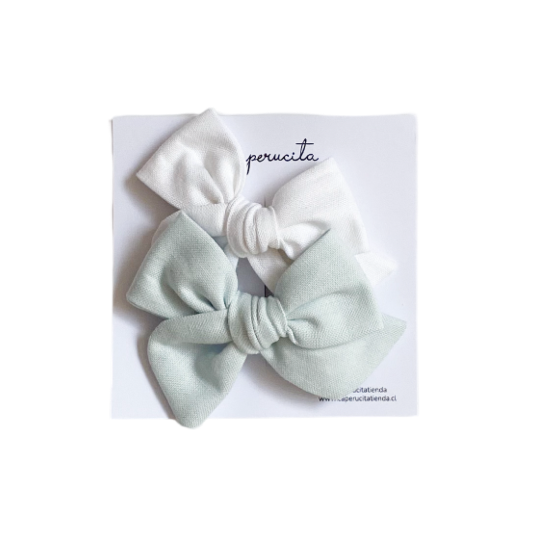 Set Margaritas Chicas - Celeste y Blanco | Caperucita