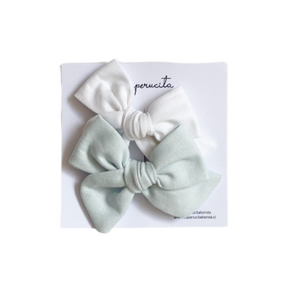 Set Margaritas Chicas - Celeste y Blanco | Caperucita