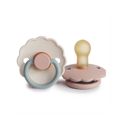 Pack de 2 Chupetes de Latex - Daisy - Blush / Cotton Candy | FRIGG