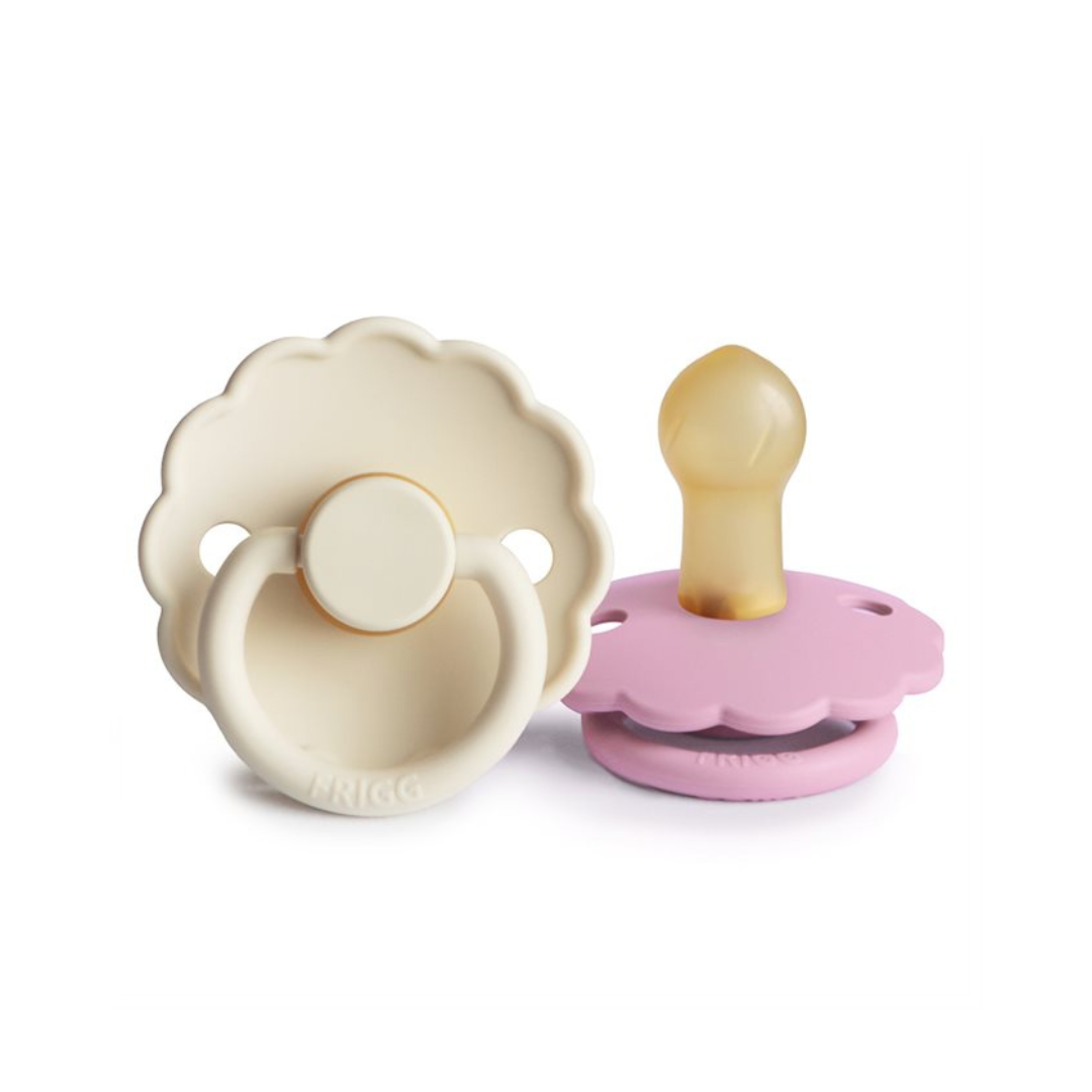 Pack de 2 Chupetes de Latex - Daisy - Lupine / Cream | FRIGG