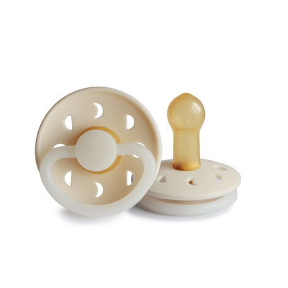 Chupete de Latex - Moon Phase - Night - Cream | FRIGG