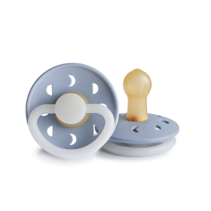 Chupete de Latex - Moon Phase - Night - Powder Blue | FRIGG