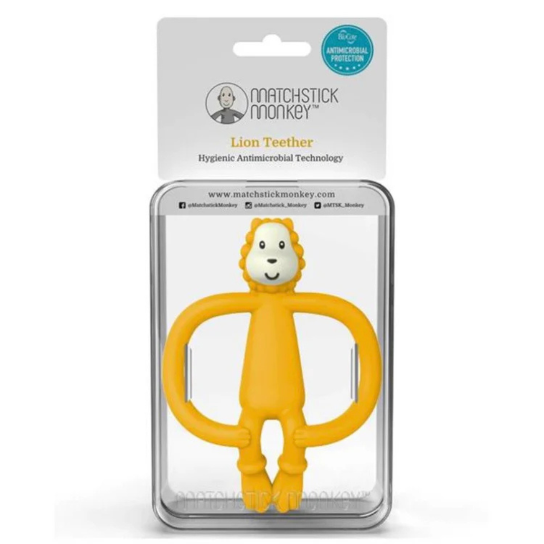 Mordedor León - Amarillo | Matchstick Monkey