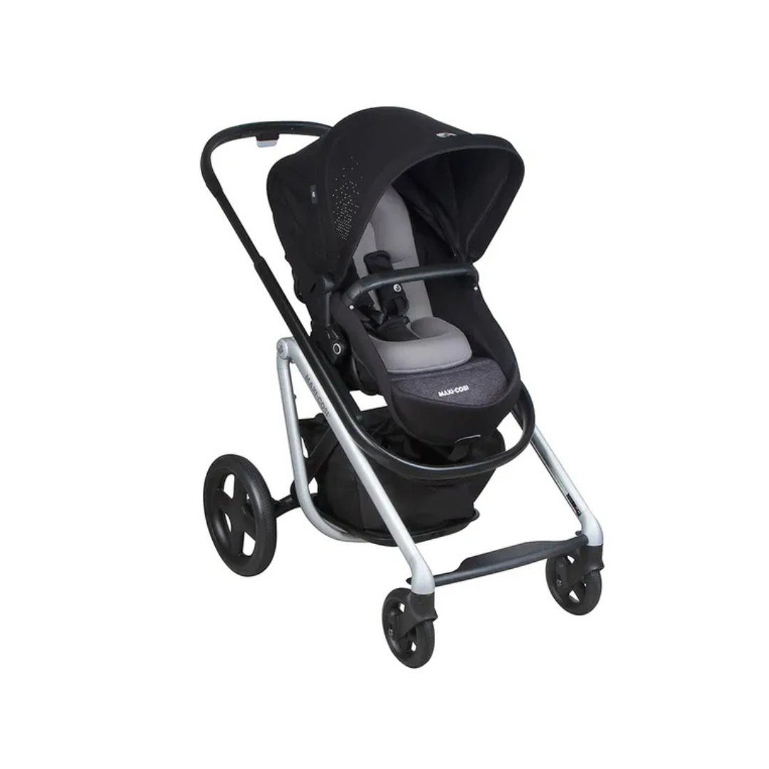 Travel System Coche de Paseo Lila + Silla Nido Mico Max - Black | Maxi Cosi