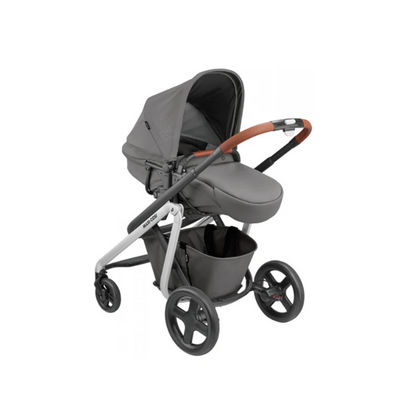 Travel System Coche de Paseo Lila + Silla Nido Mico Max - Grey | Maxi Cosi