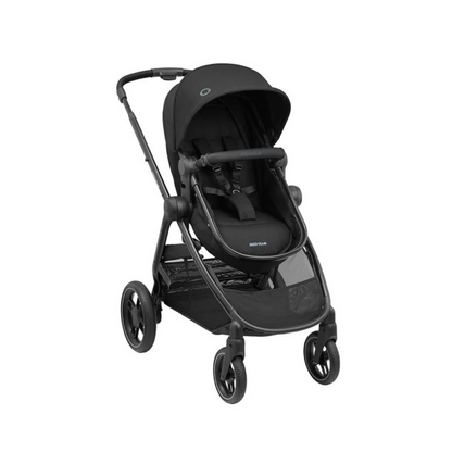 Travel System Coche Zelia 3 + Silla Nido Pebble 360 + Base FamilyFix 360 - Essential Black | Maxi Cosi