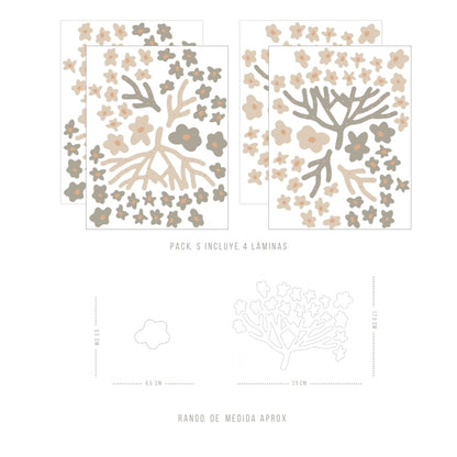 Stickers Decorativos Para Muros - Primavera Verde | Murami