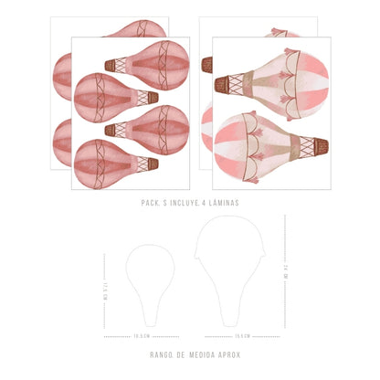 Stickers Decorativos Para Muros - Air Baloon | Murami