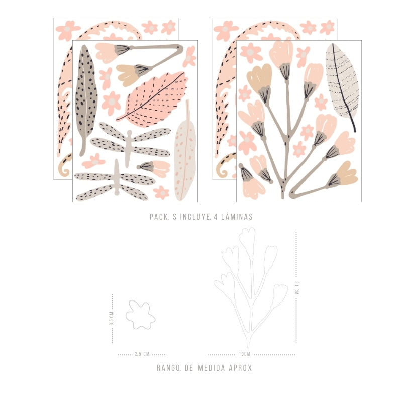 Stickers Decorativos Para Muros - Flor Puntillismo | Murami
