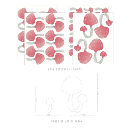Stickers Decorativos Para Muros - Honguito | Murami