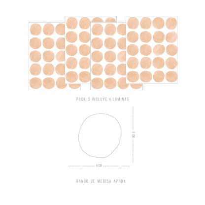 Stickers Decorativos Para Muros - Lunares Amarillo | Murami