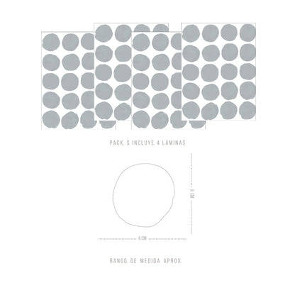 Stickers Decorativos Para Muros - Lunares Azul Claro | Murami