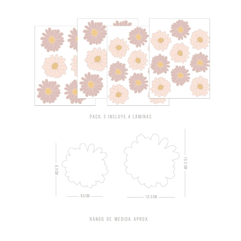 Stickers Decorativos Para Muros - Margarita | Murami