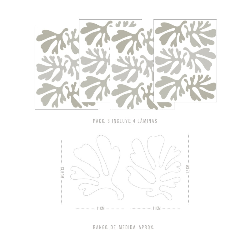 Stickers Decorativos Para Muros - Hoja Monstera Oliva | Murami
