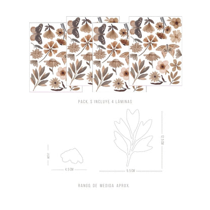 Stickers Decorativos Para Muros - Primrose Multicolor | Murami