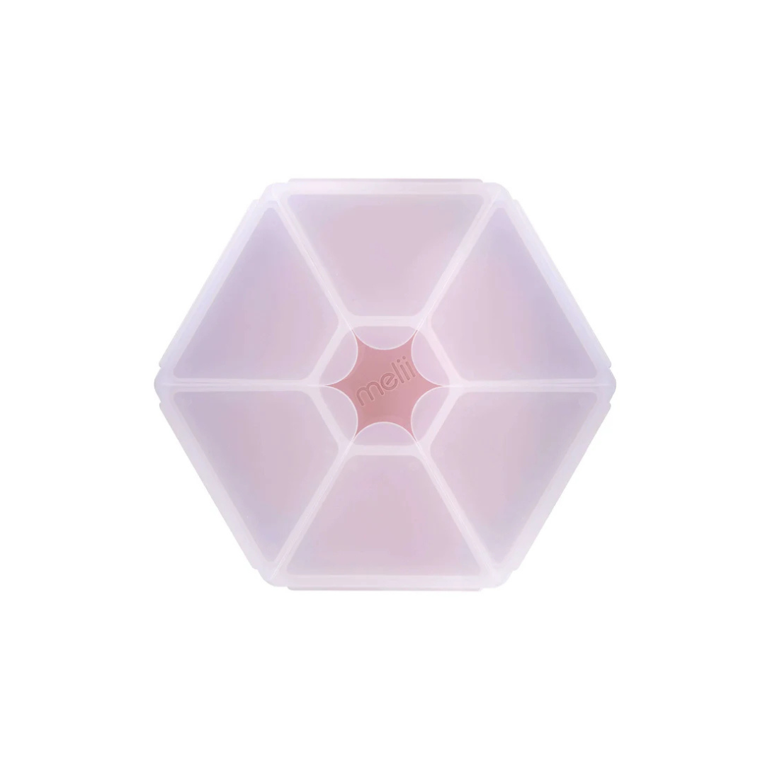 Snackle Box - Caja Contenedora de Snacks Hexagonal - Rosado | Melii