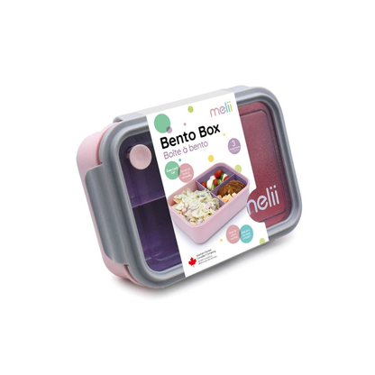 Lonchera Bento con Compartimientos 1250ml - Rosado