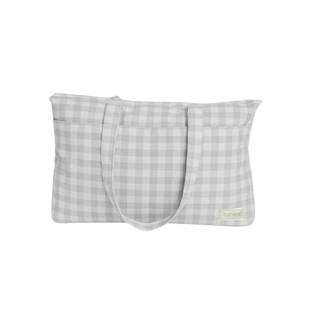 Bolso Maletín - Vichy Gris | miNest