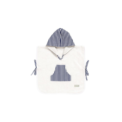 Poncho de Toalla - Rayas Azul | miNest