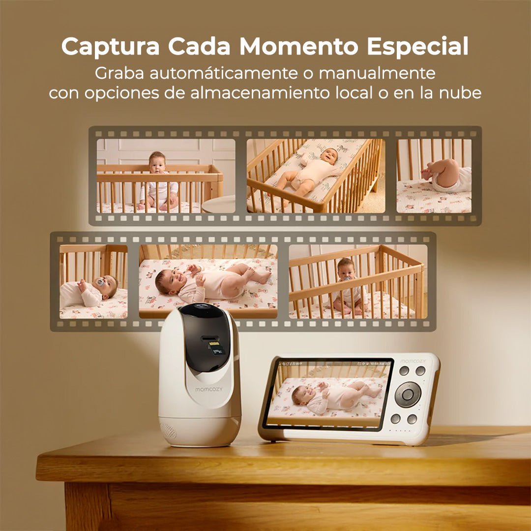 Cámara Adicional para Monitor de Bebé 1080P con Pantalla de 5.5" | MomCozy