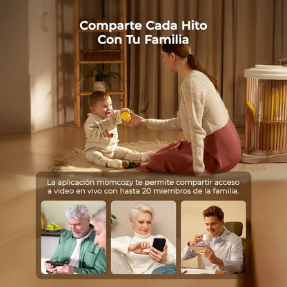 Cámara Adicional para Monitor de Bebé 1080P con Pantalla de 5.5" | MomCozy