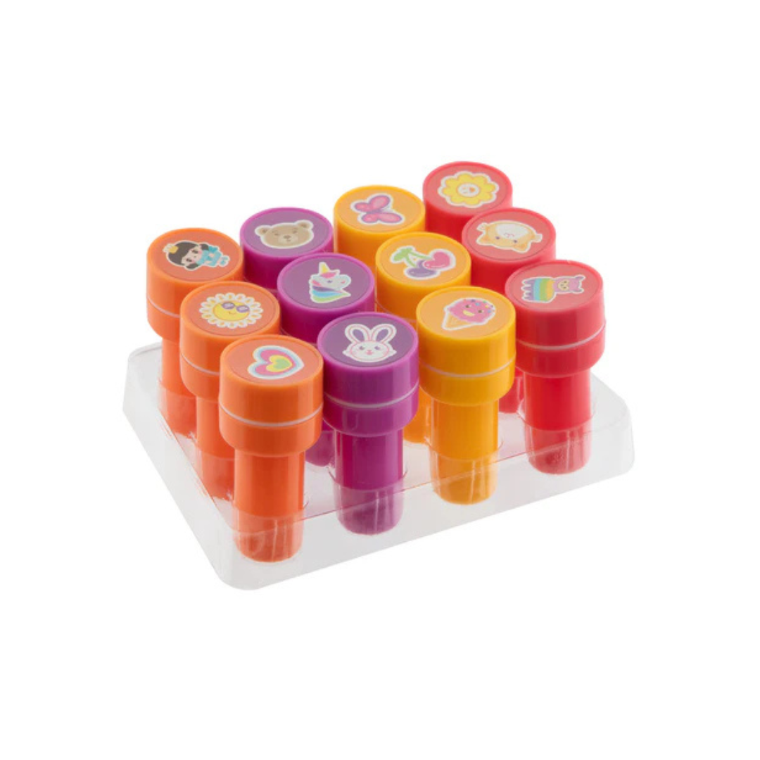 Juego de Timbres 12 Piezas - Rojo | Moxy