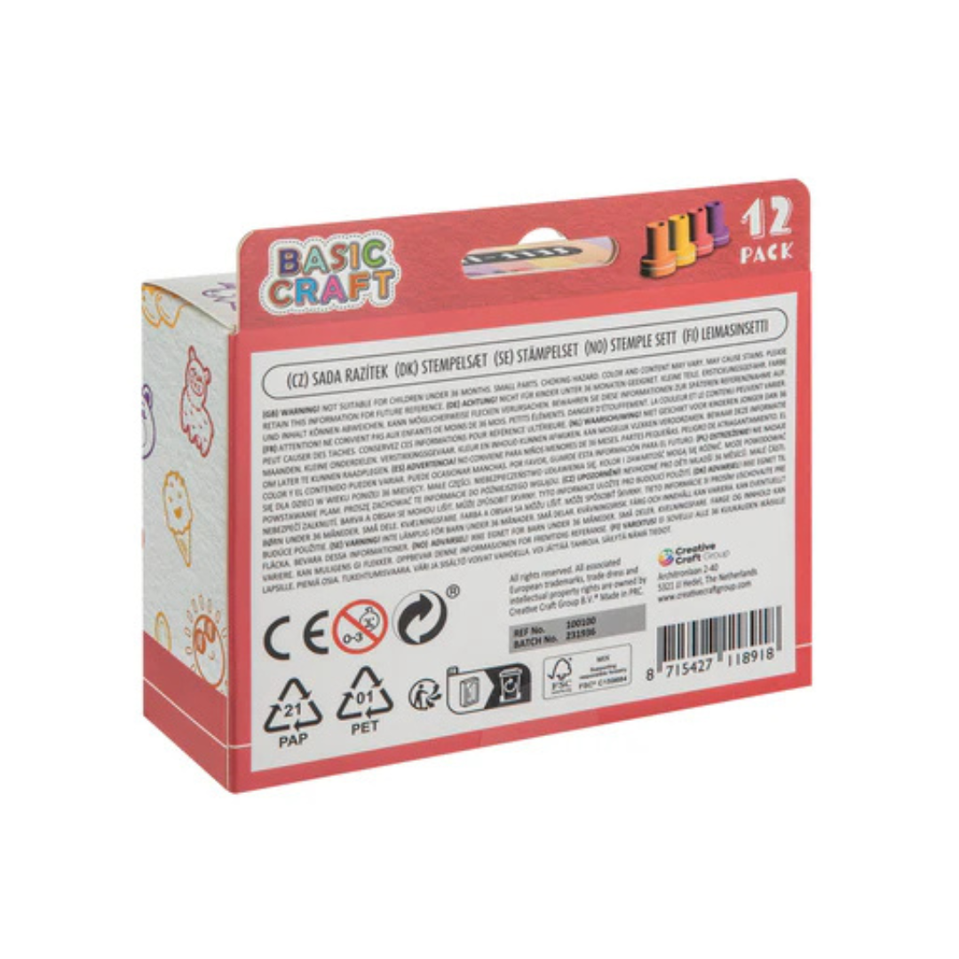 Juego de Timbres 12 Piezas - Rojo | Moxy