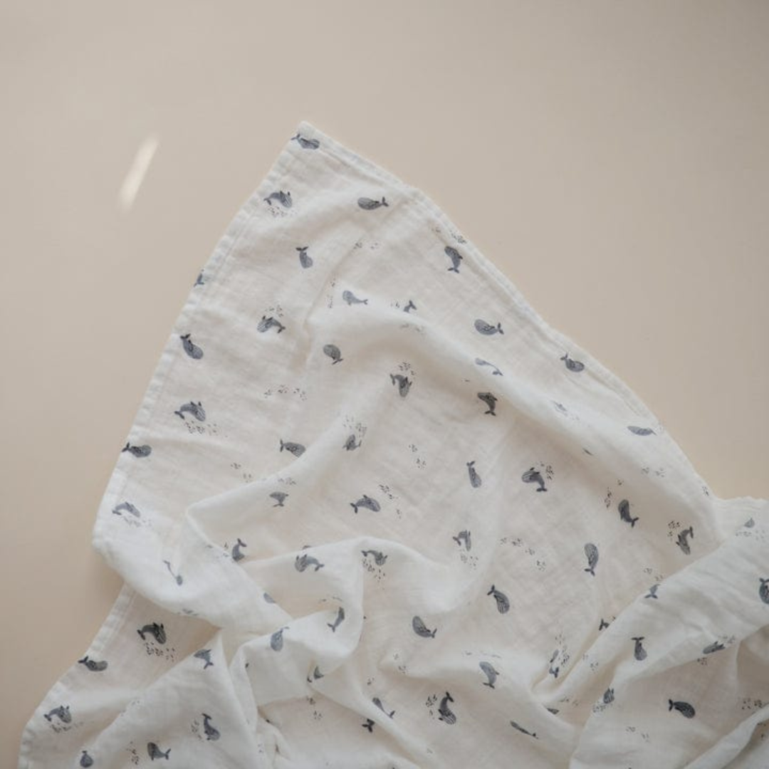 Swaddle - Whales | Mushie