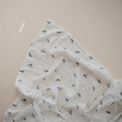 Swaddle - Whales | Mushie