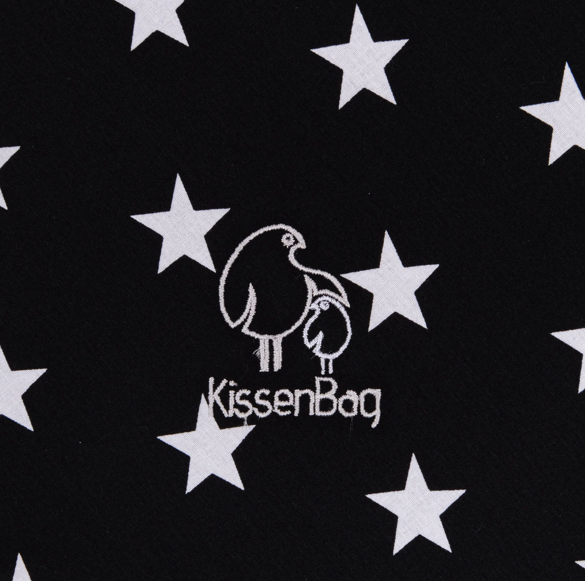 Cojín Maternal Multifuncional - Estrellas Negro | Kissenbag