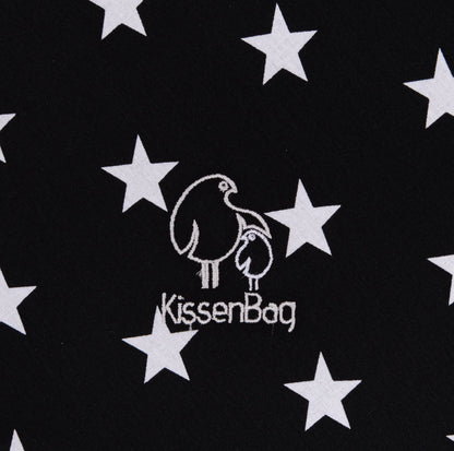 Cojín Maternal Multifuncional - Estrellas Negro | Kissenbag