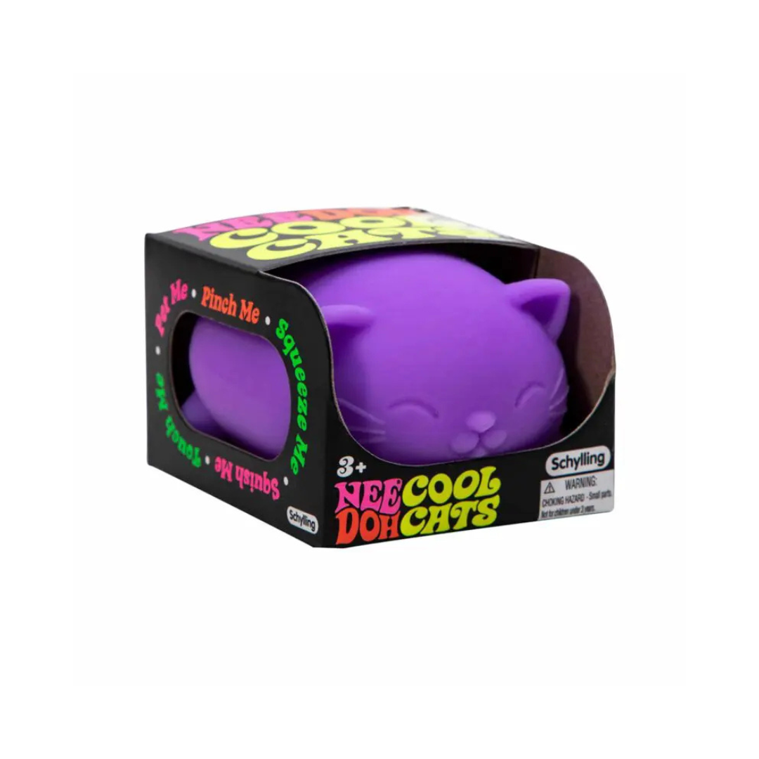 Cool Cats - Pelota Antiestrés Squishy - Morado | NeeDoh