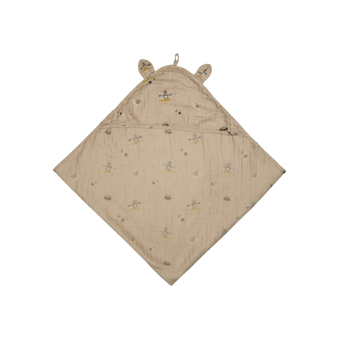 Toalla de Muselina Danila - Beige - Surfista | Nuuroo