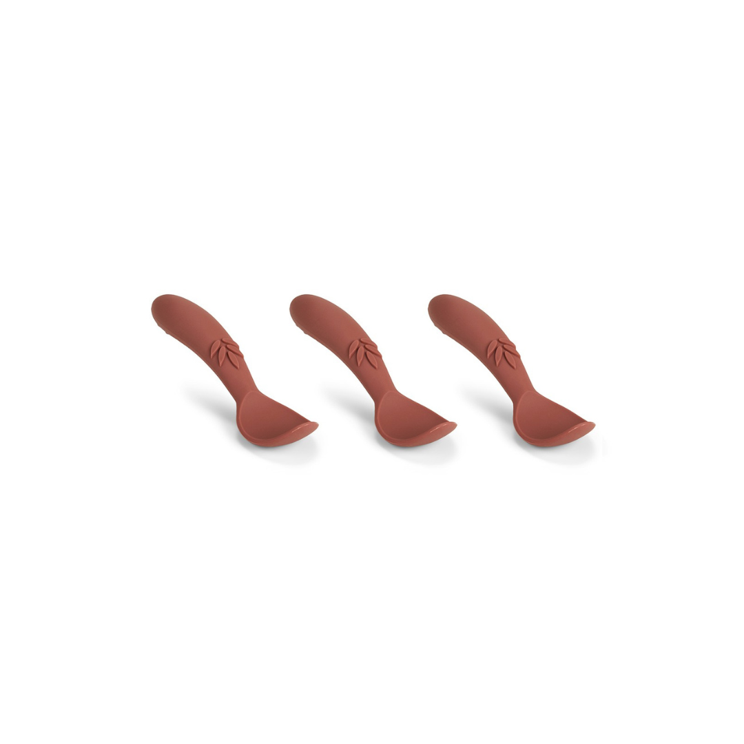 Pack 3 Cucharas de Silicona Ella - Caoba | Nuuroo