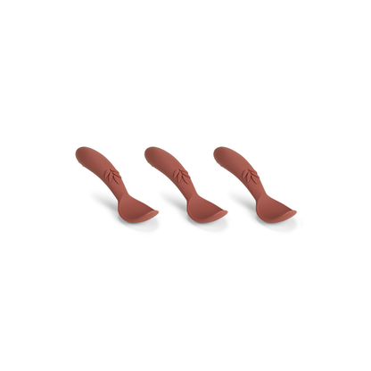Pack 3 Cucharas de Silicona Ella - Caoba | Nuuroo