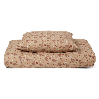Cubre Plumón y Funda De Almohada - Arena - Abeja Flor | Nuuroo