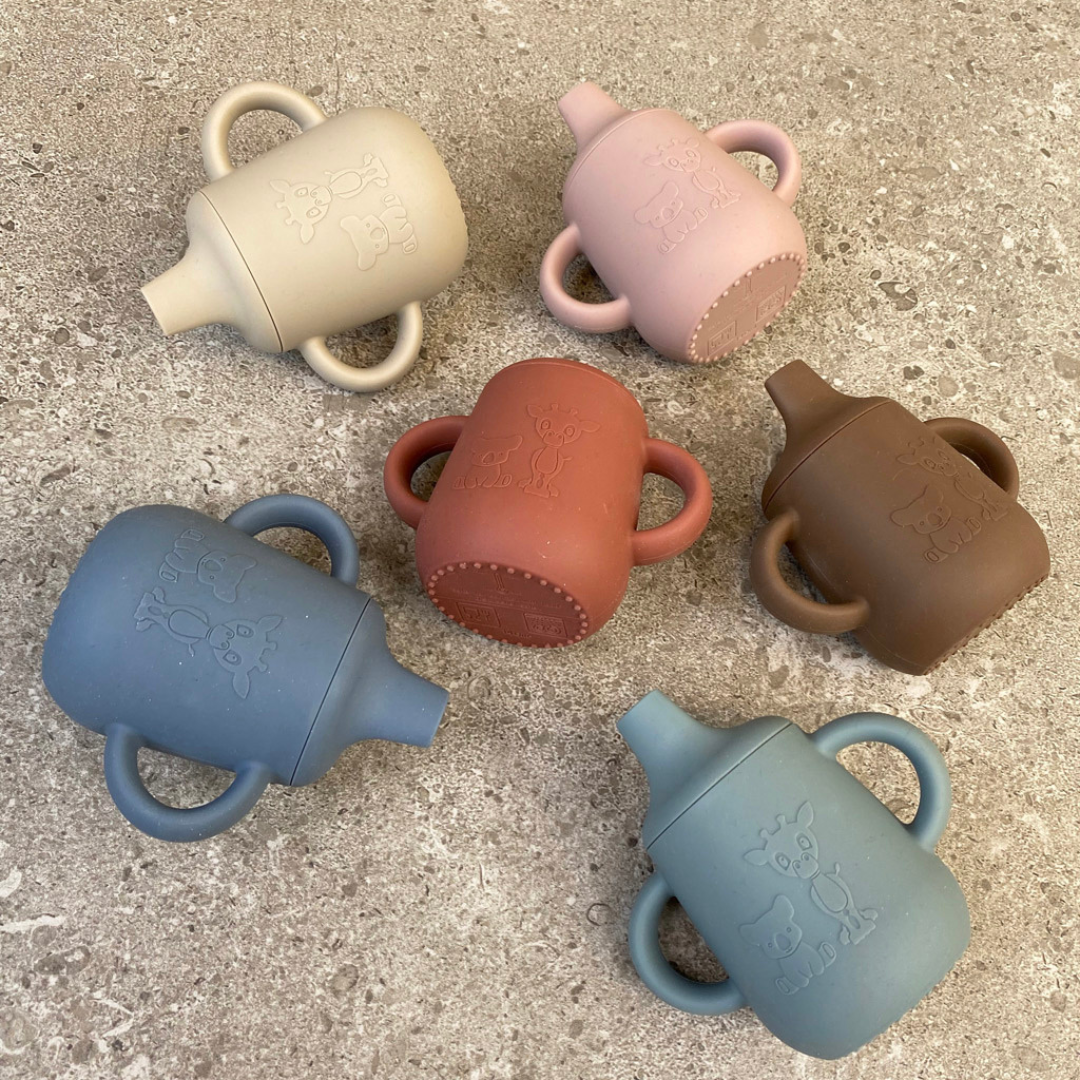 Vaso de Silicona con Tapa Antiderrame Aiko - Mar de Bering | Nuuroo