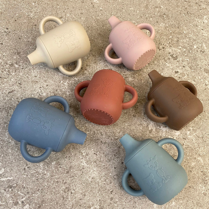 Vaso de Silicona con Tapa Antiderrame Aiko - Mar de Bering | Nuuroo