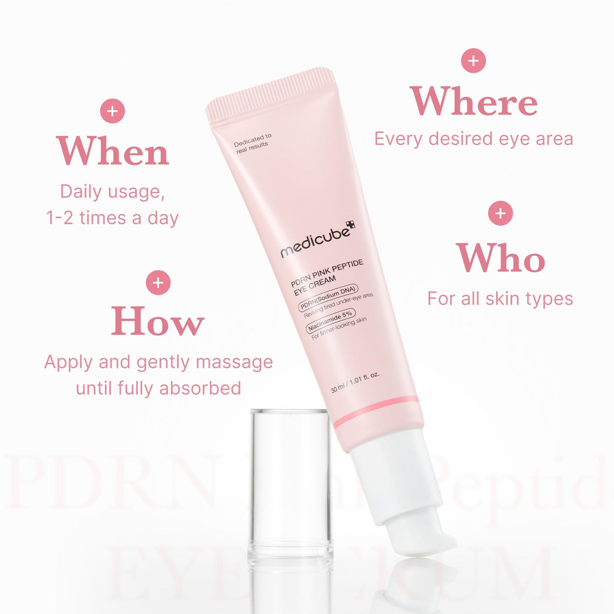 Medicube PDRN Pink Peptide Κρέμα Ματιών 30ml