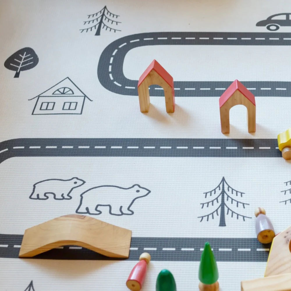 Alfombra de Juego Reversible y Antigolpes - Nórdico | Oruga Kids