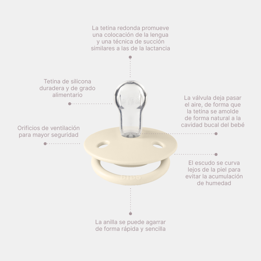 Pack de 2 Chupetes De Lux - Sage & Cloud Glow in the Dark | BIBS