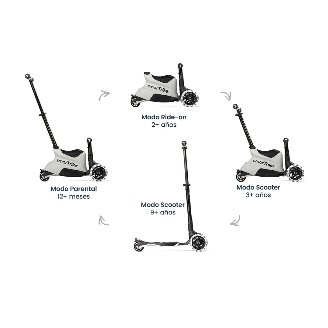 Xtend Ride-on 3 en 1 (1-12 años) - Cool Grey | Smartrike
