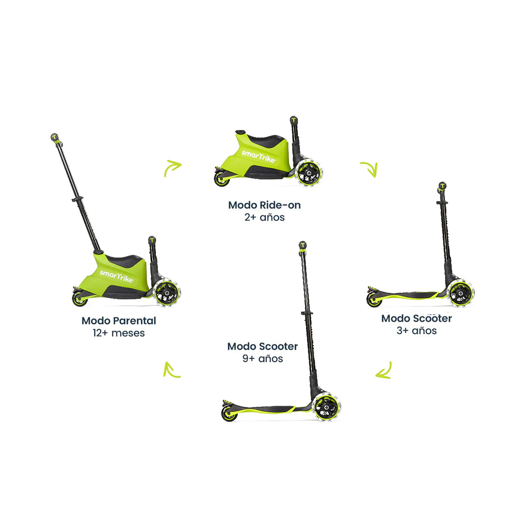 Xtend Ride-on 3 en 1 (1-12 años) - Lime | Smartrike