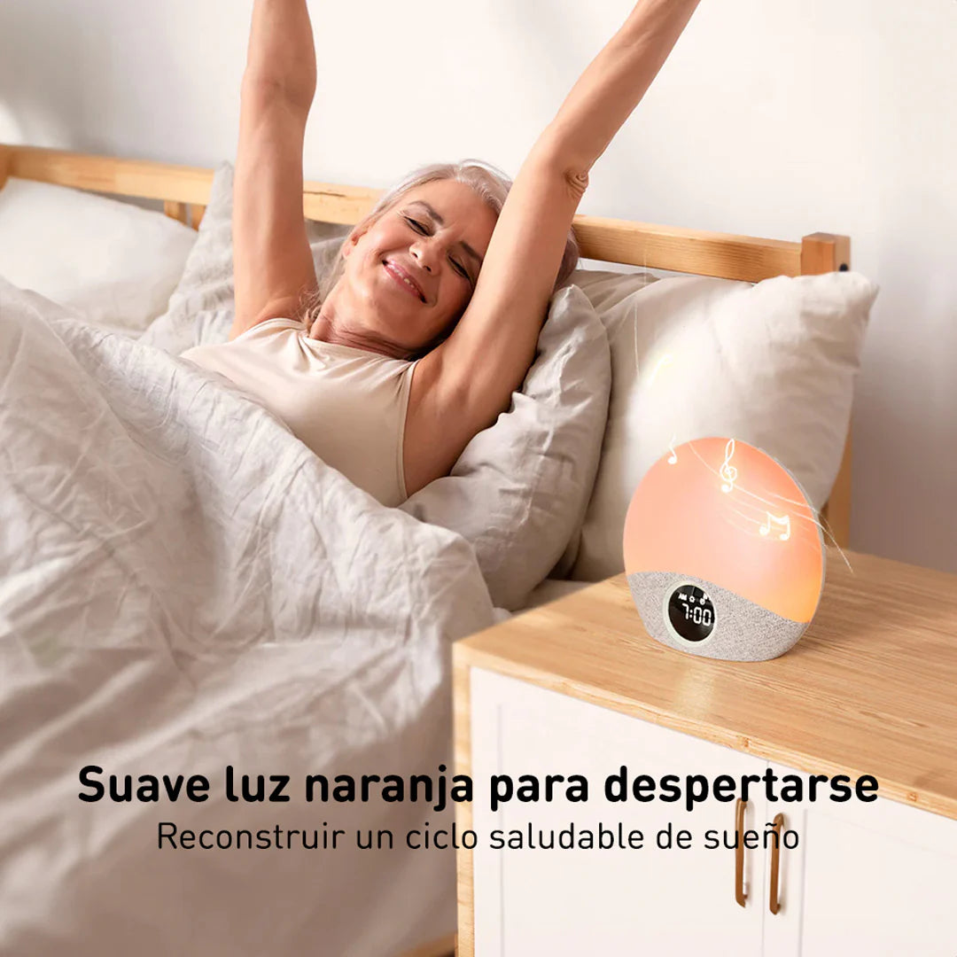 Ruido Blanco y Alarma con Luz de Amanecer | MomCozy