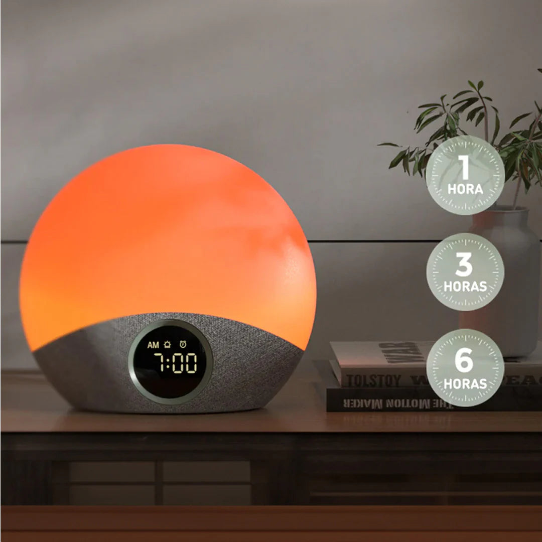 Ruido Blanco y Alarma con Luz de Amanecer | MomCozy