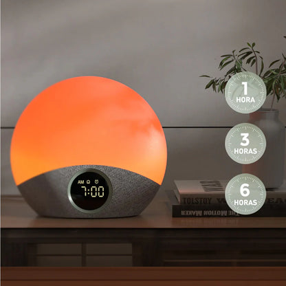 Ruido Blanco y Alarma con Luz de Amanecer | MomCozy