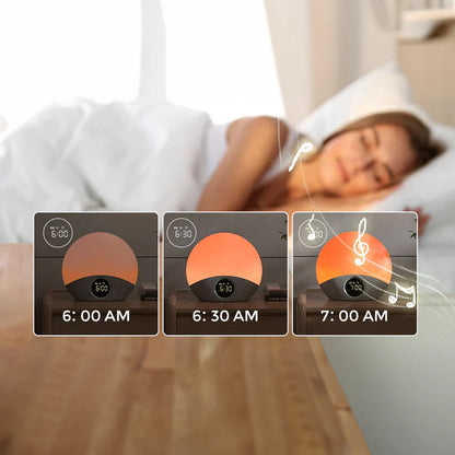 Ruido Blanco y Alarma con Luz de Amanecer | MomCozy
